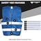 Northmon Safety Two Band Reflective Solid Safety Vest, 103 Series, Royal Blue, S/M NM-SV-103-RB-S/M - alternate 7